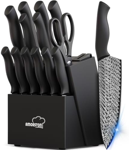 15-Piece Knife Set, High-Carbon German Steel